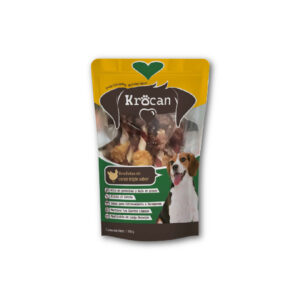 Brochetas de carne triple sabor Krocan 100g - Snack saludable para perros